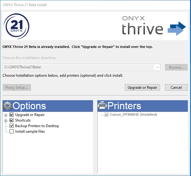 Configuring printers